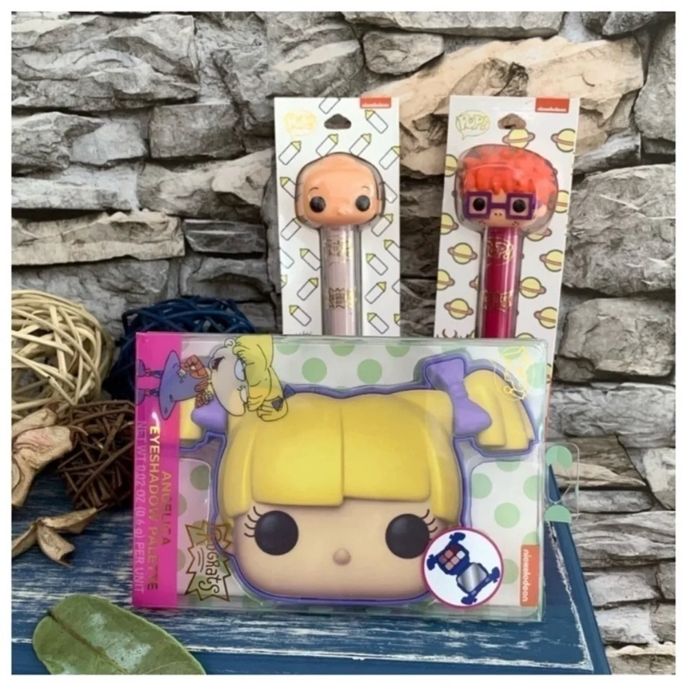 Rugrats x Funko Pop Eyeshadow Palette Angelica Tommy Chuckie Lip Gloss Set New